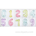 16inch square 0-9 number foil balloons